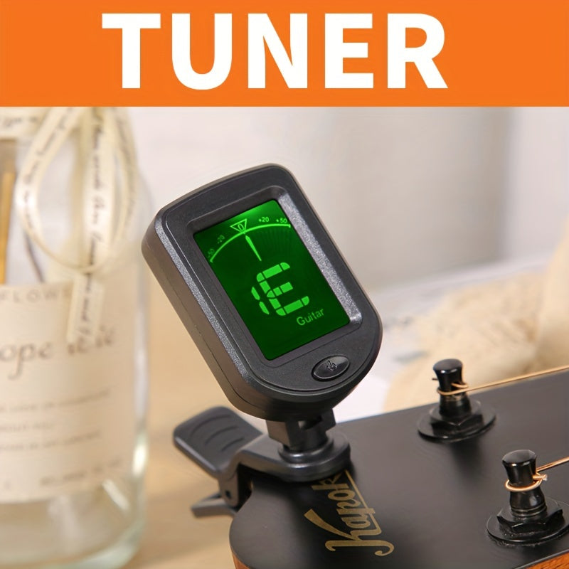 Chromatic Clip-On Guitar Tuner for Acoustic Electric Bass Violin Ukulele
