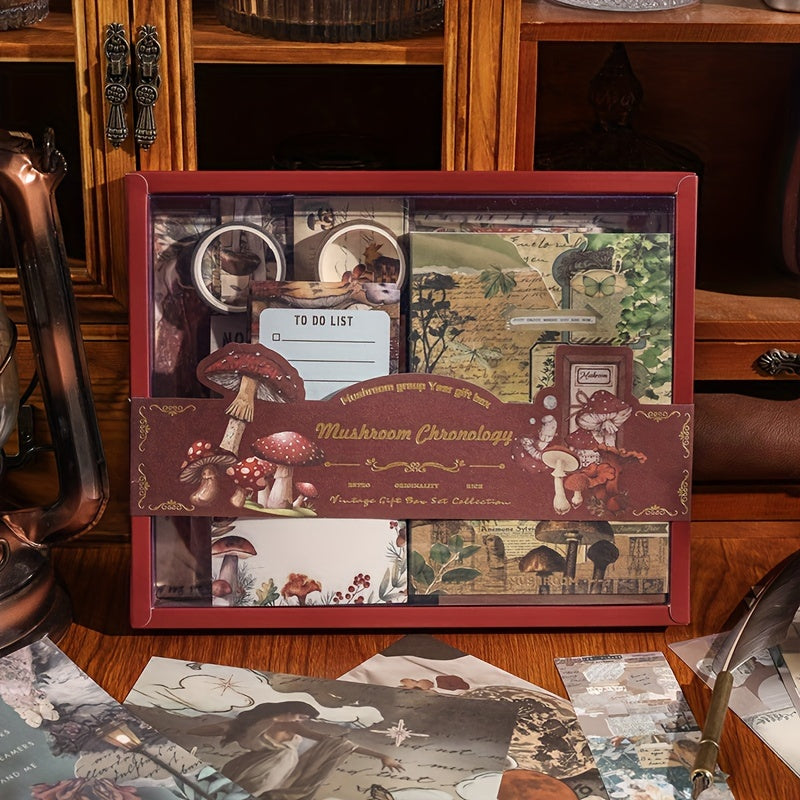 Vintage uslubidagi skrabbook stikerlari qog'oz to'plami - 125 dona