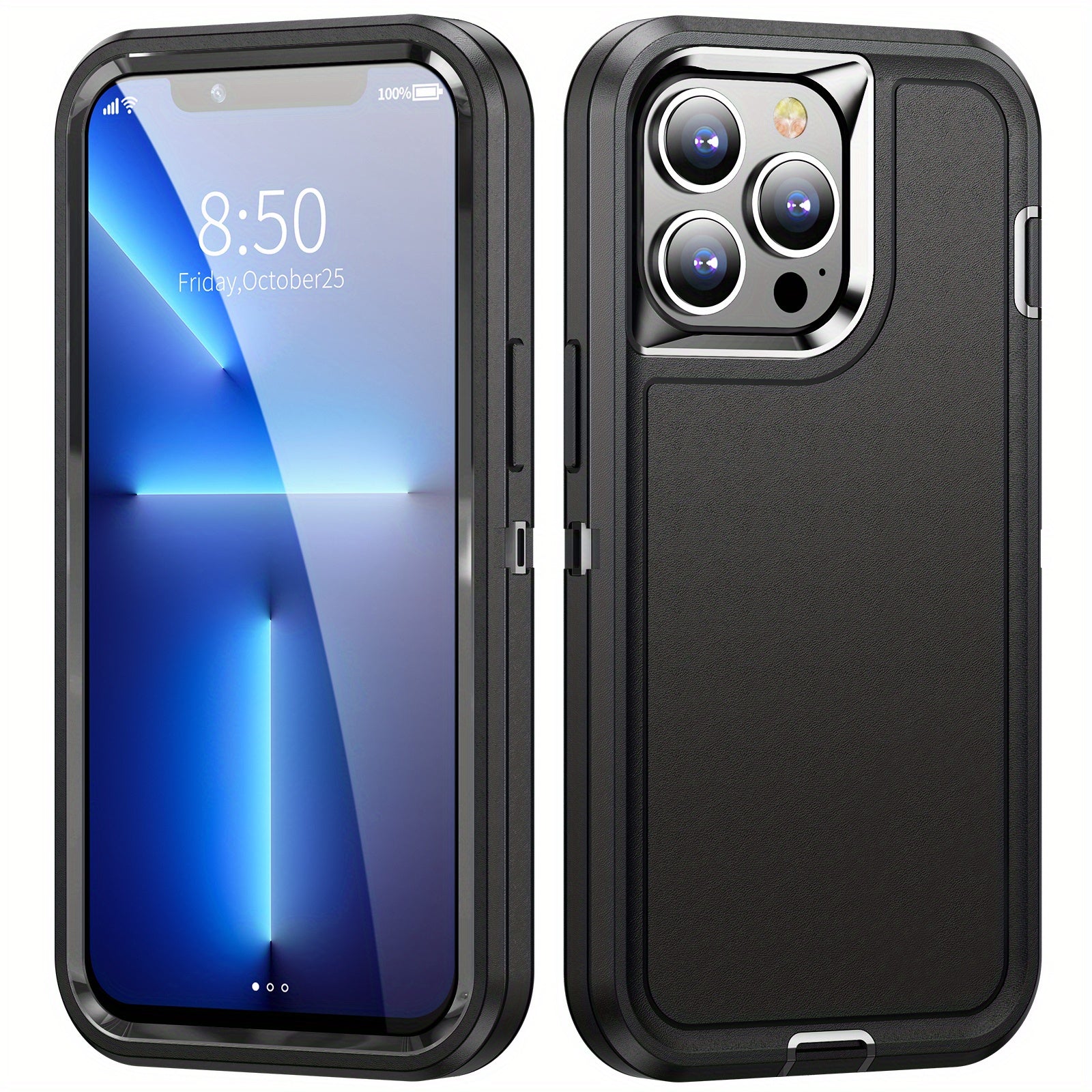 Shockproof TPU PC Phone Case for iPhone 14 13 12 8 with Air Cushion Protection