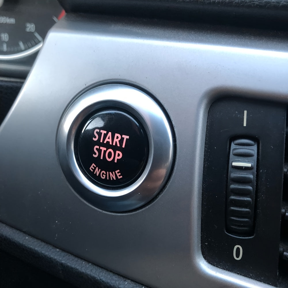 Car Interior Replacement Cover for Start/Stop Engine Button Non-slip