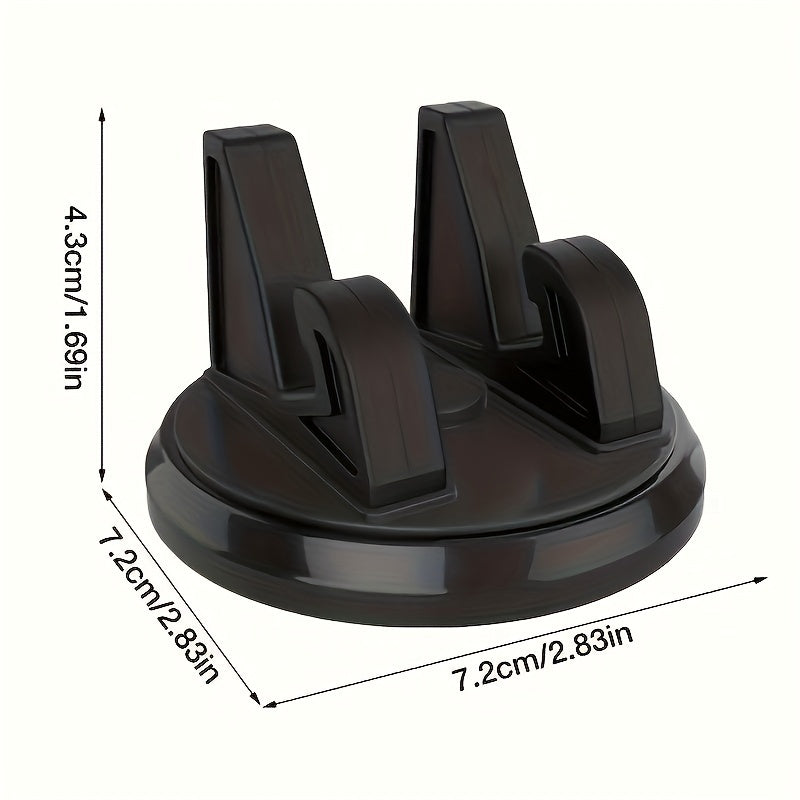 Universal 360 daraja buriladigan avtomobil telefoni uchun o'rnatish, sirpanmaydigan ABS, sozlanadigan panel tutqichi