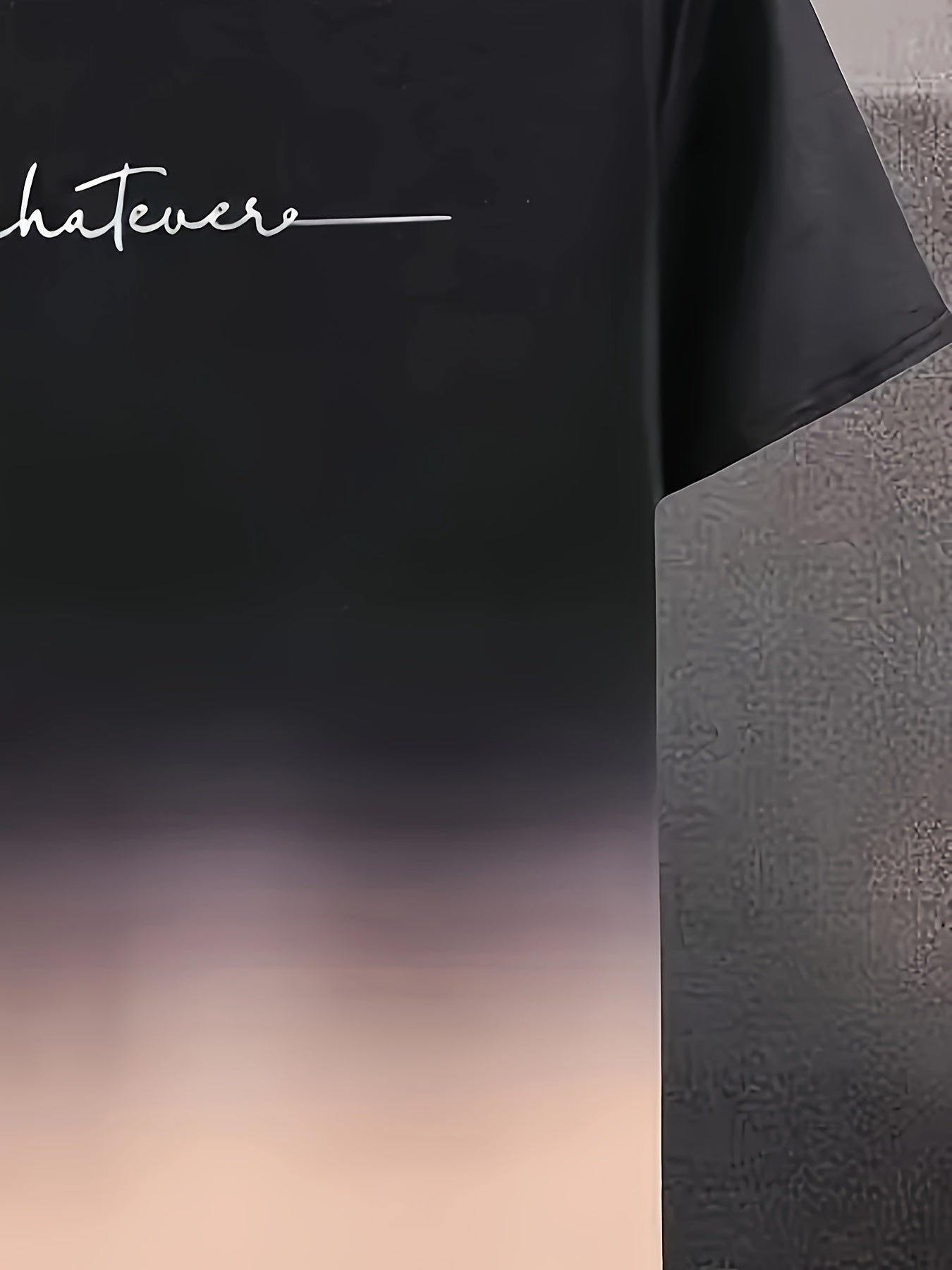 Men's Sports T-Shirt Gradient Color Casual Summer Round Neck Tee