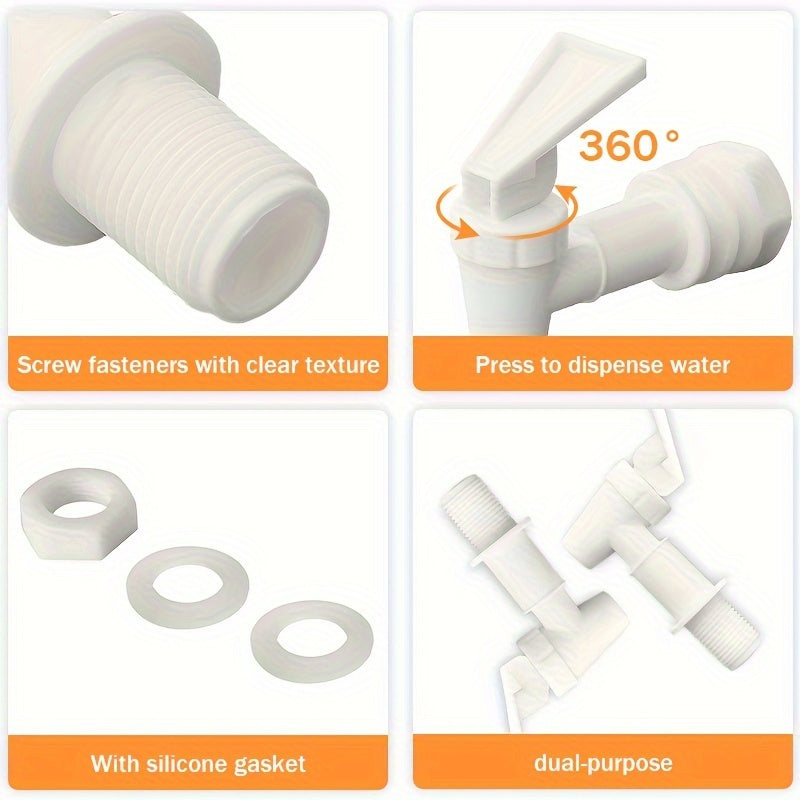 2 Pack Water Cooler Faucet Replacements with Leak-Proof Food-Grade Materials
