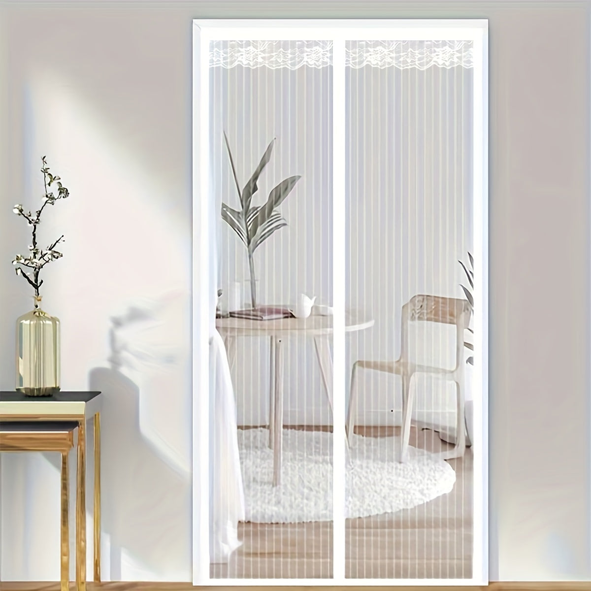 Магнитная москитная сетка для кухни и гостиной, противомоскитная, самозакрывающаяся летняя сетка