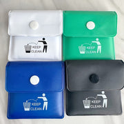2-Pack Plastic Square Ashtrays, Fireproof Travel Pouch, Outdoor Cigarette Dispenser