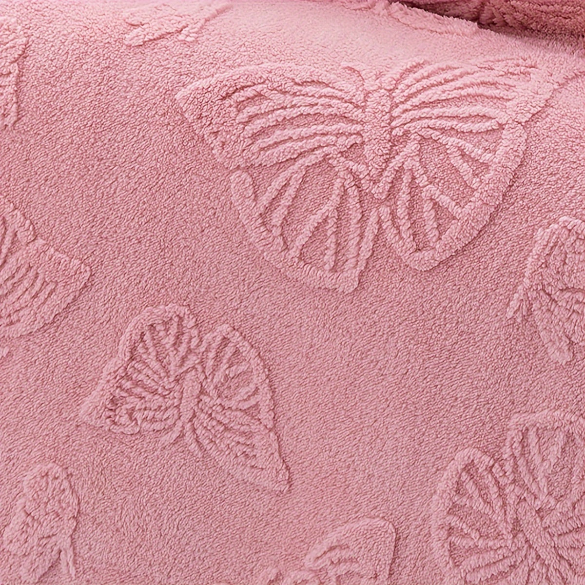 Coral Fleece Butterfly Throw Blanket for Sofa Bed Car Cozy Comfort with Matching Pillow