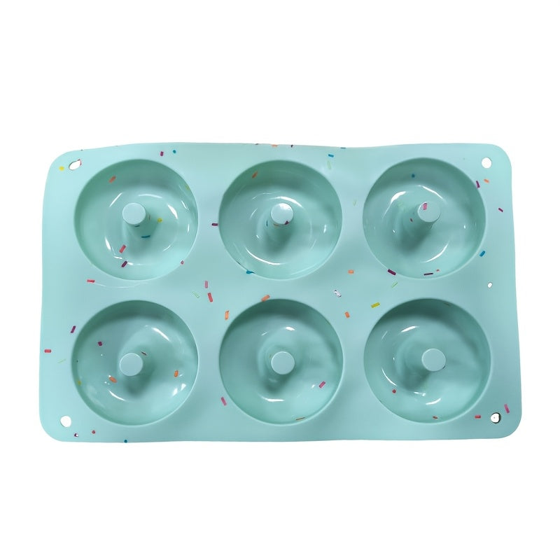 Silicone Donut Formasi Yoqimli yopishmaydigan pishirish asboblari pechenelar, tortlar va bagel uchun Bir nechta ranglar