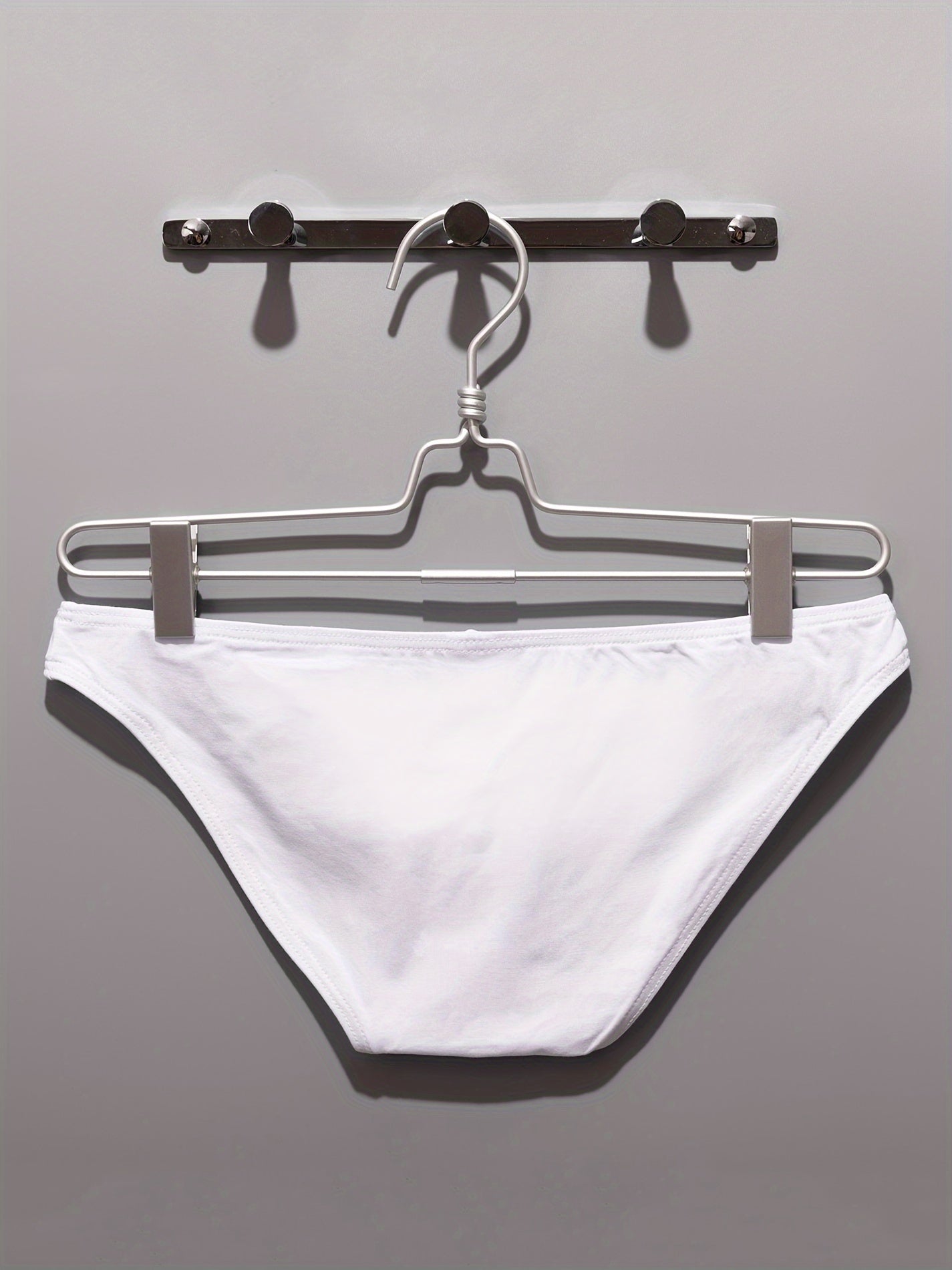 Men's Low Waist Butt Lifting Triangle Briefs Breathable Cotton Underwear Set