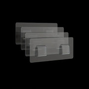 4 Pack Plastic Wall Hooks Self-Adhesive Bathroom Kitchen Organizers