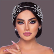 Rhinestone Bridal Headband Wedding Hair Accessory for Evening and Formal Events