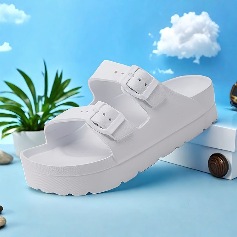 Женские нескользящие с открытым носком EVA сандалии для прогулок легкие повседневные туфли