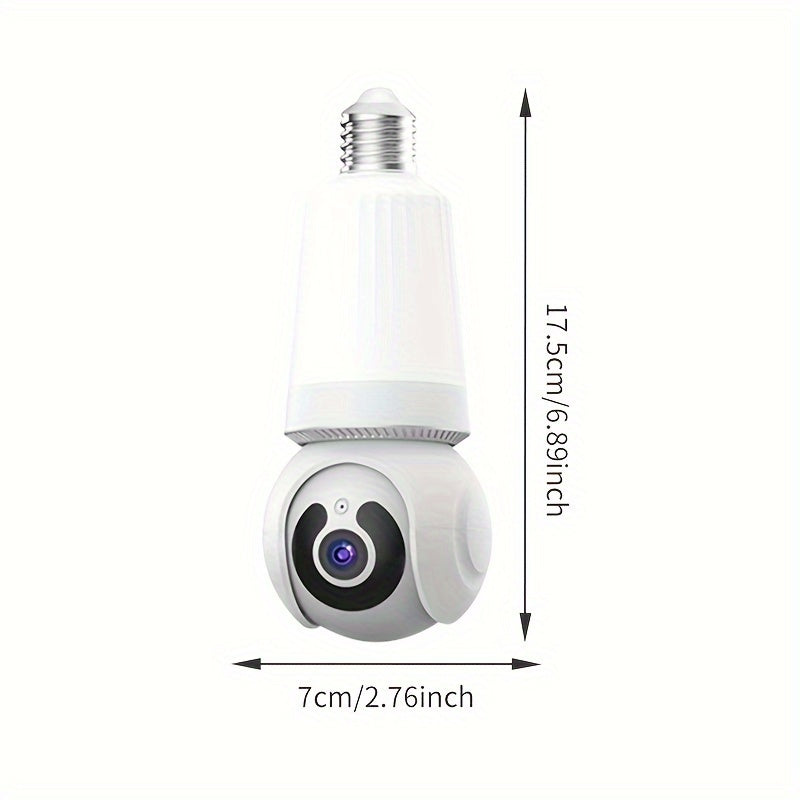 Wireless Security Camera with 360° Pan, Night Vision, Two-Way Audio and App Control