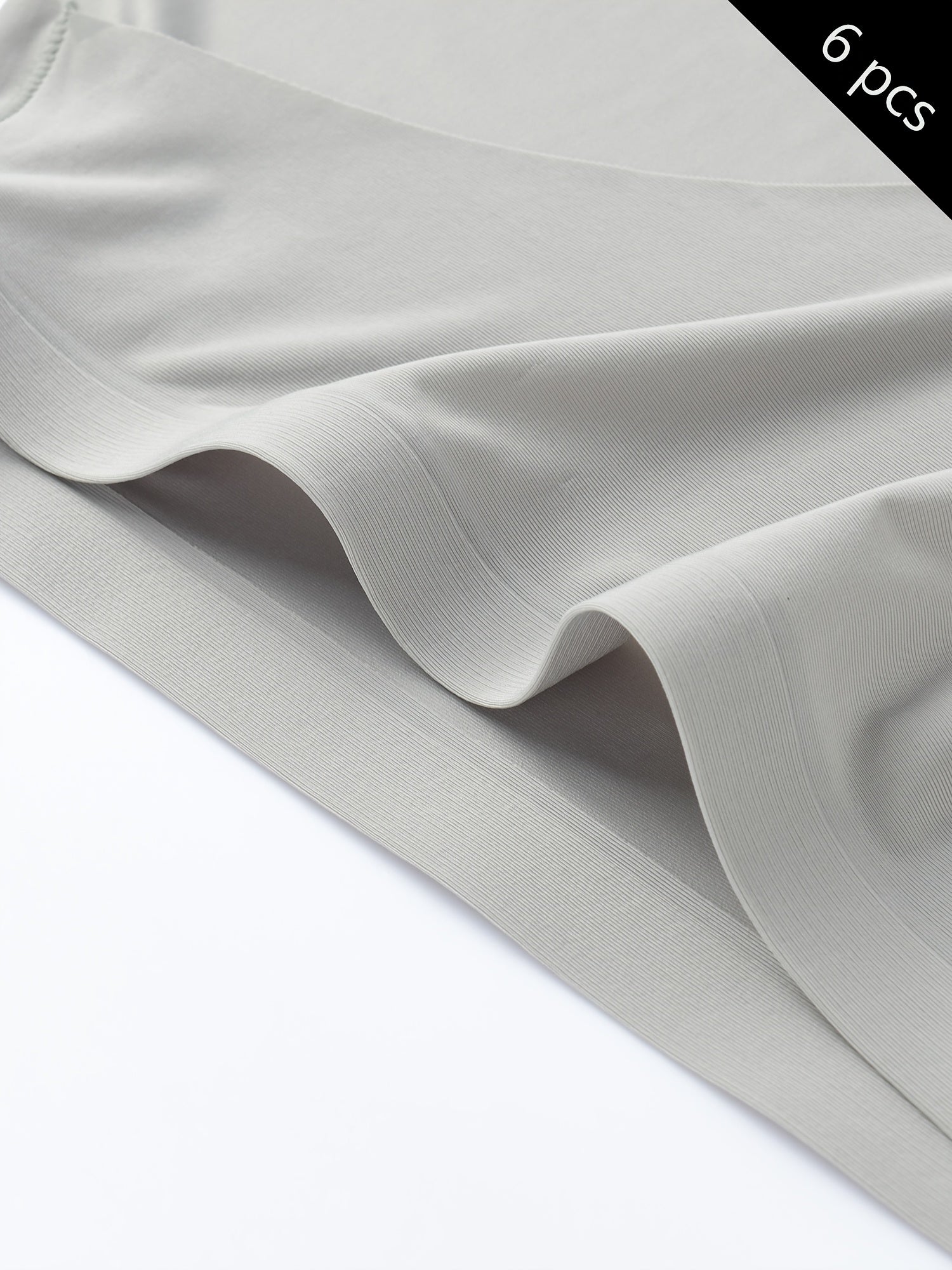 Pack de 6 calzoncillos masculinos de color sólido con molde 3D, de secado rápido, transpirable, suave y cómodo