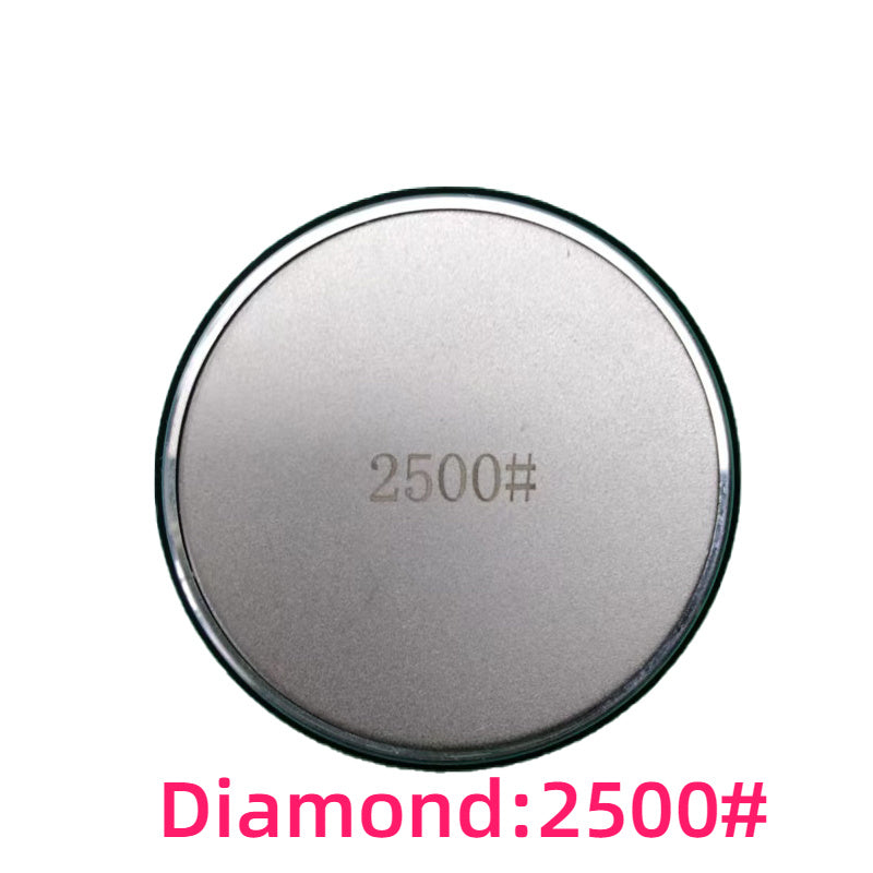 Stainless steel maydalash disklar, silliqlash asboblari, ko'p qirrali olmos aksessuarlar va rulmanli anti-slipping pad bilan toshli olmosni tahrirlash to'plami.