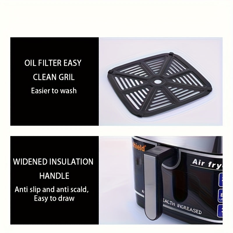 Electric Air Fryer 10L Digital Kitchen Oven 2200W Oil-Free Cooking for Parties