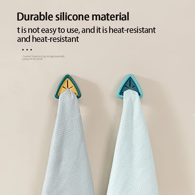 Juego de 4 ganchos de toalla de plástico para pared ahorra espacio almacenamiento en baño y cocina
