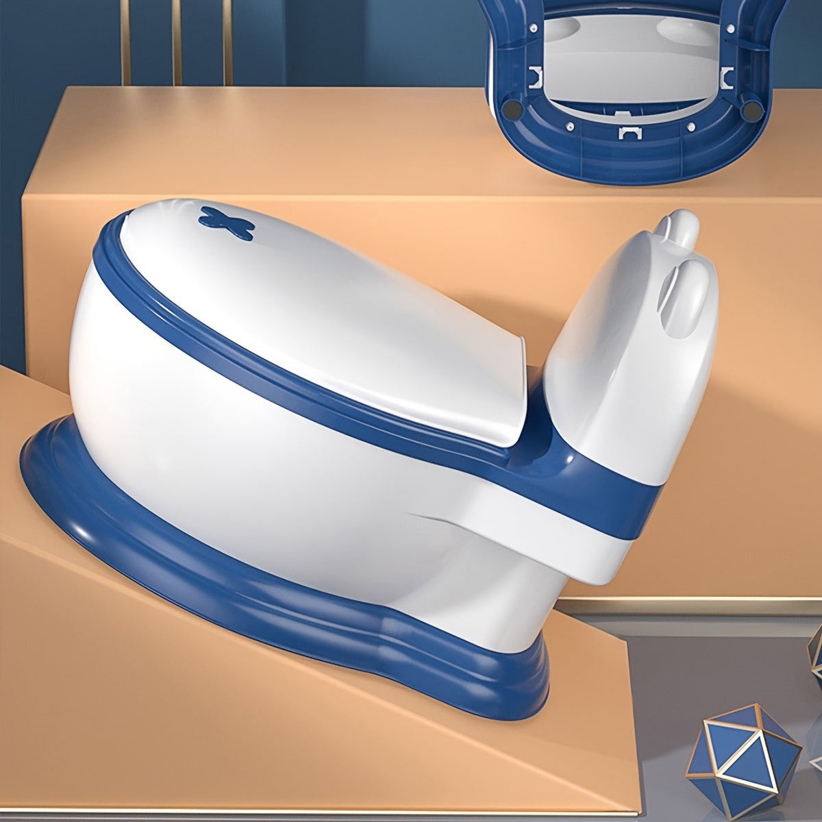 Kids Potty Chair for Children Ages 3-6 Durable Plastic Training Toilet Seat with Lid