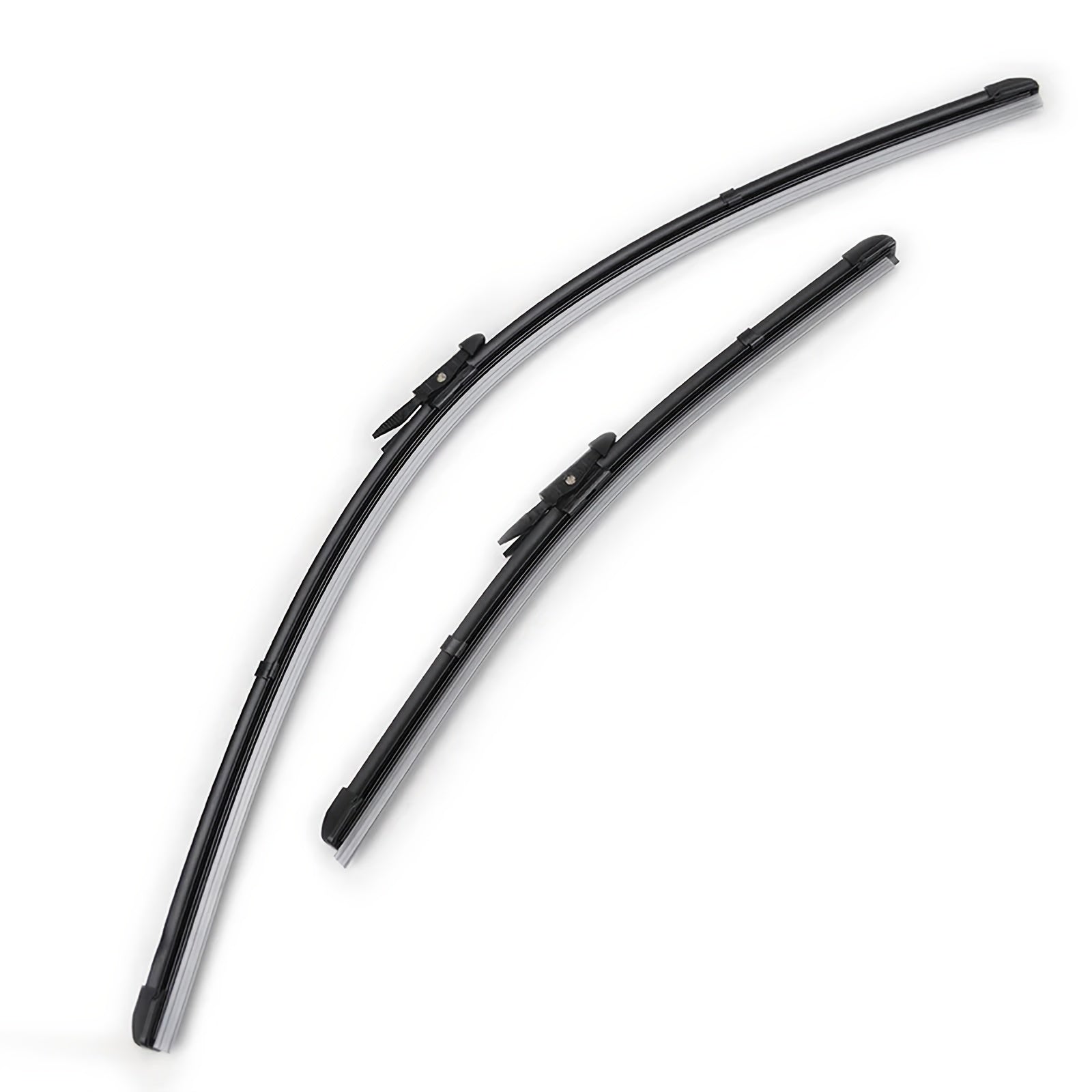 Front Windshield Wiper Set for Compact Car 2012-2015 Clear Rubber
