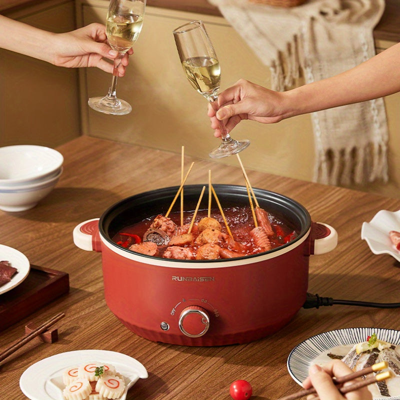 Electric Hot Pot for Cooking Noodles Steak Eggs Durable Compact