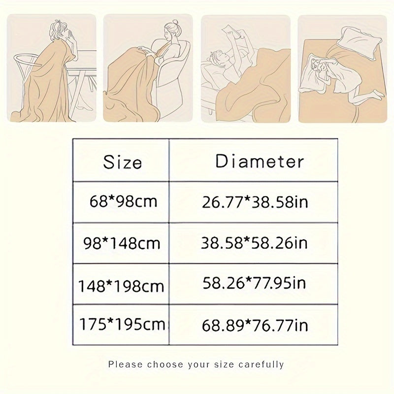 Lamb Fleece Blanket Plush Cozy Thick Material for Bed Couch Travel