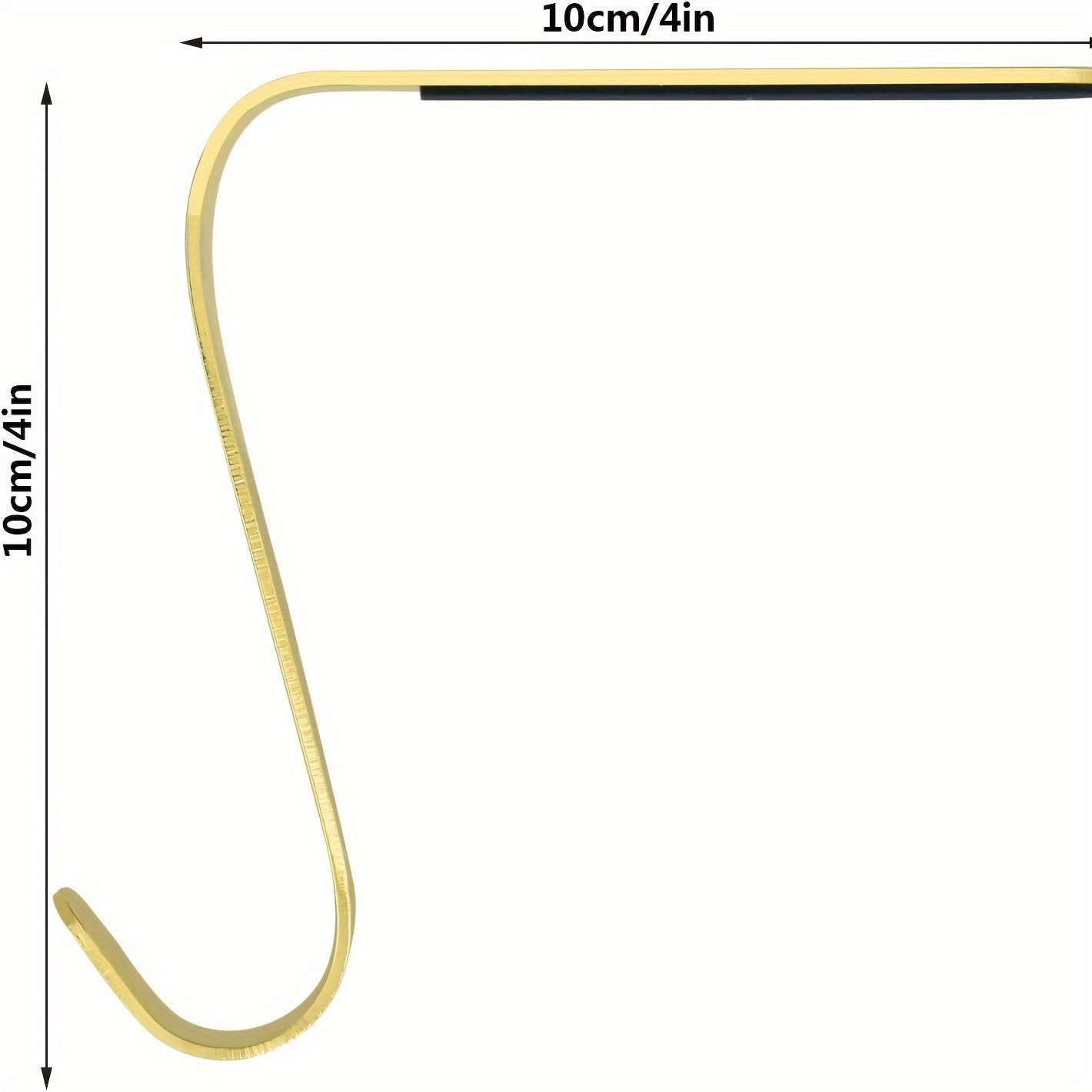 Metal Christmas Stocking Holder with Long Hook and Anti-Slip Design