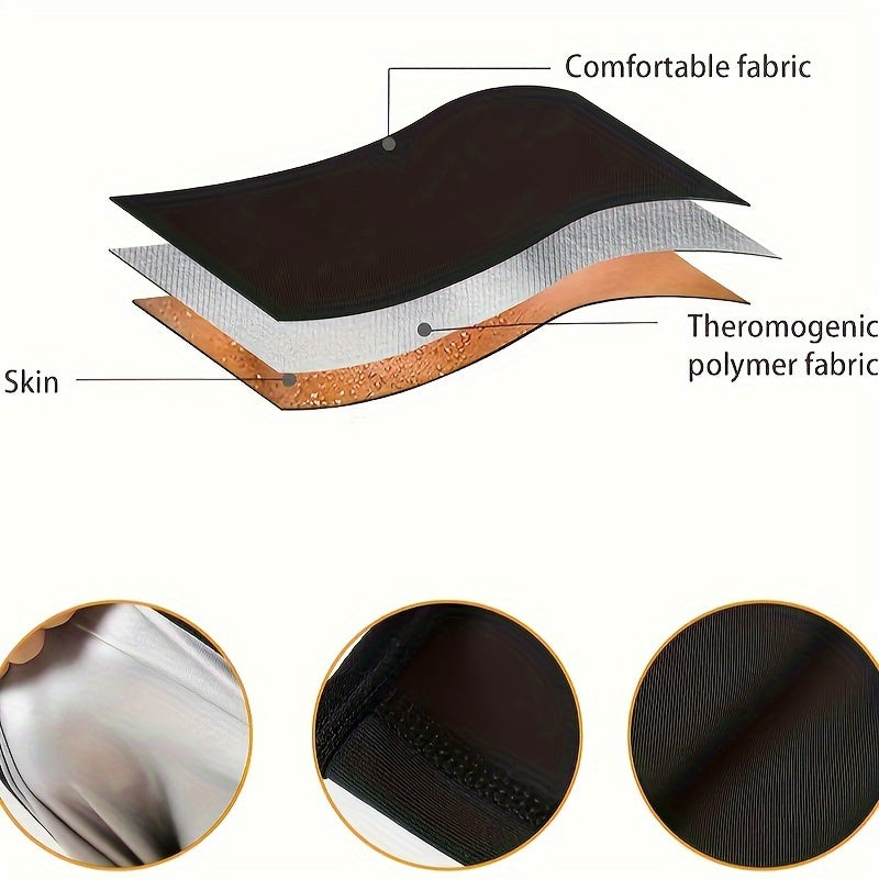 Men's Sports Sweat Belt Fitness Training Sauna Belt High Stretch Polyester