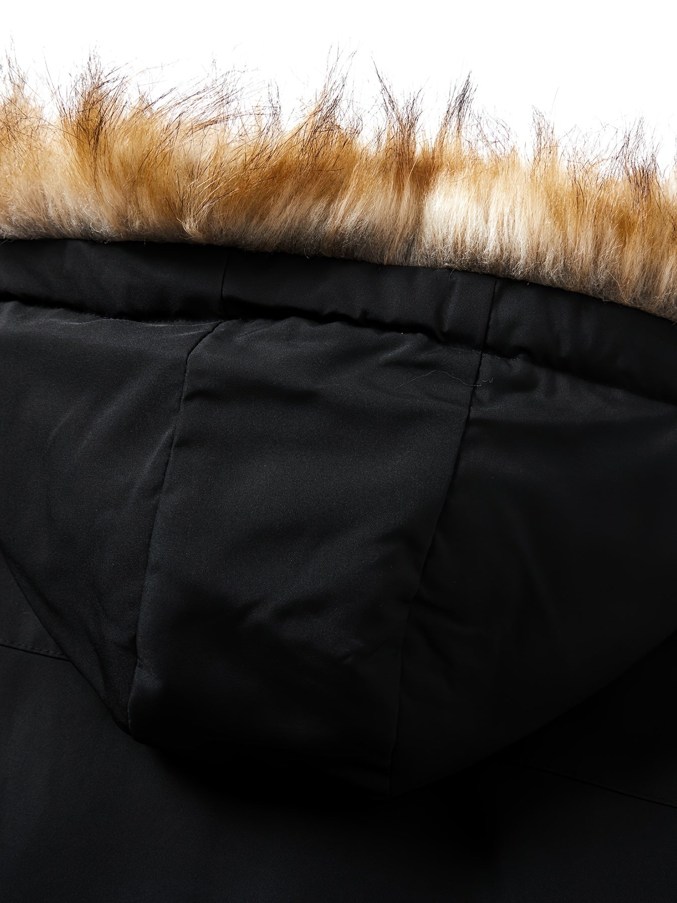 Kuz va qish uchun ajratiladigan kaputli plussayz erkaklar uchun tasodifiy yostiqli kurtka.