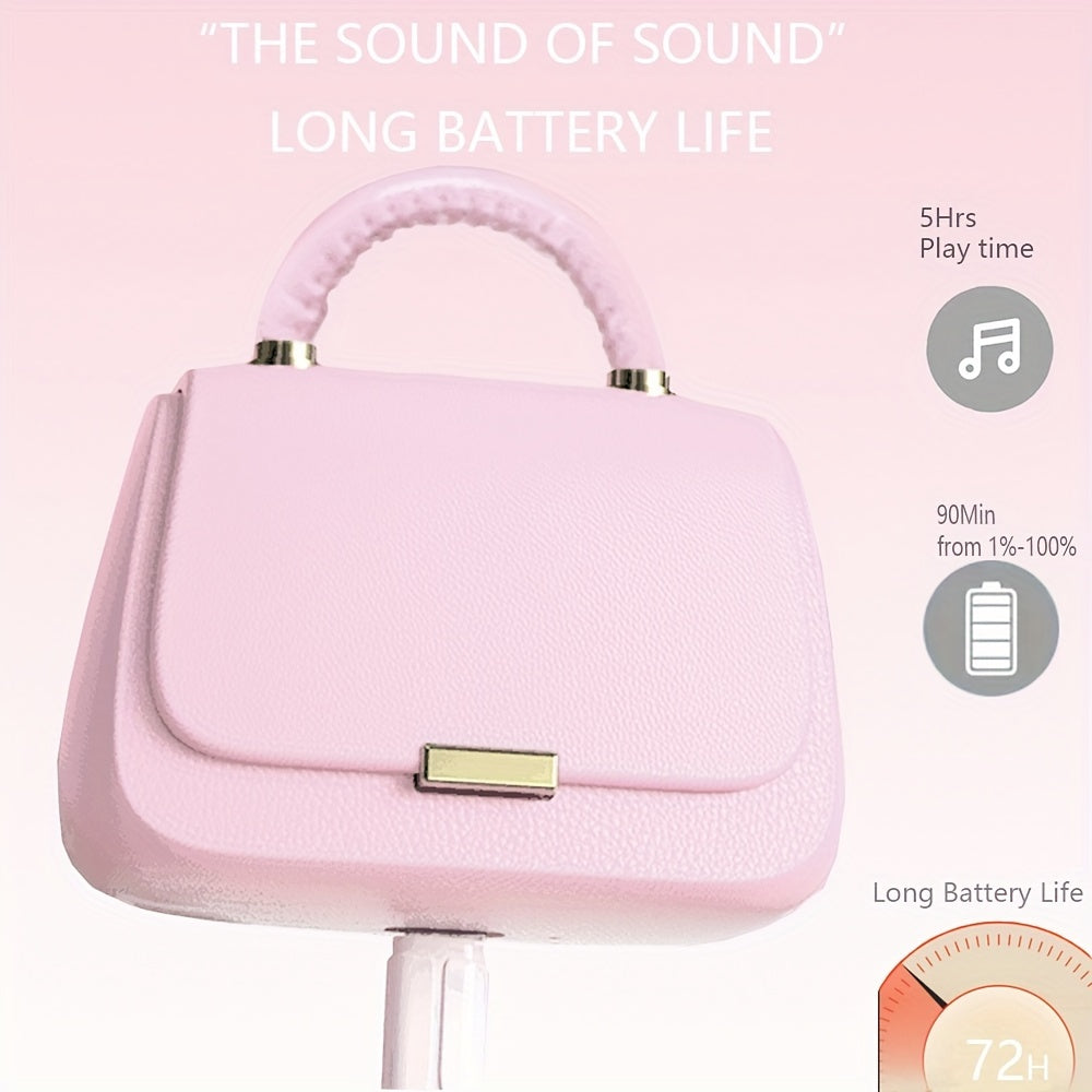 Handbag-Shaped Wireless Headphones ENC Noise Cancellation USB Type-C Microphone Rechargeable Lithium Polymer Battery Portable Cute Design