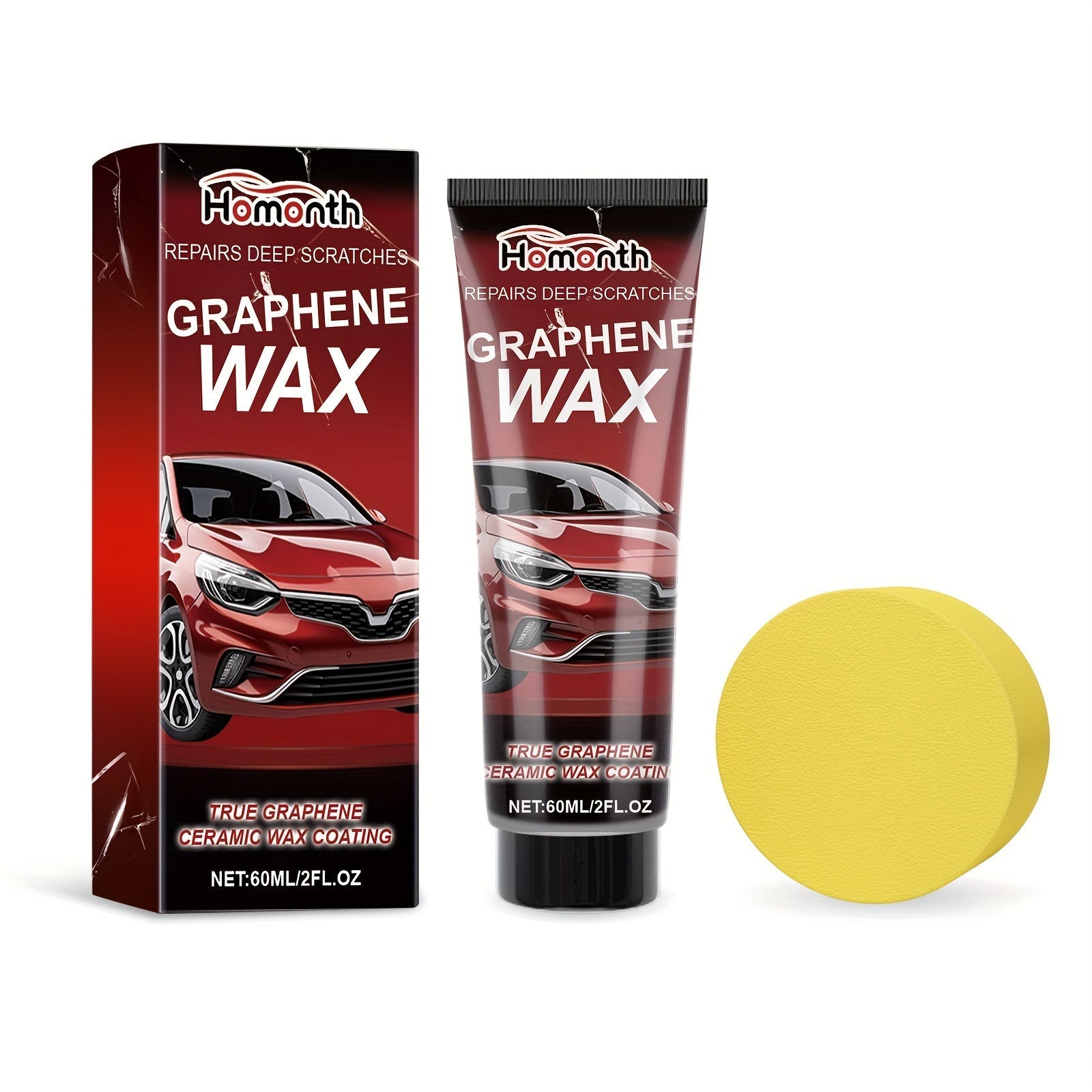 Graphene Car Scratch Repair Wax Metal Polishing Compound Citric Acid 70g