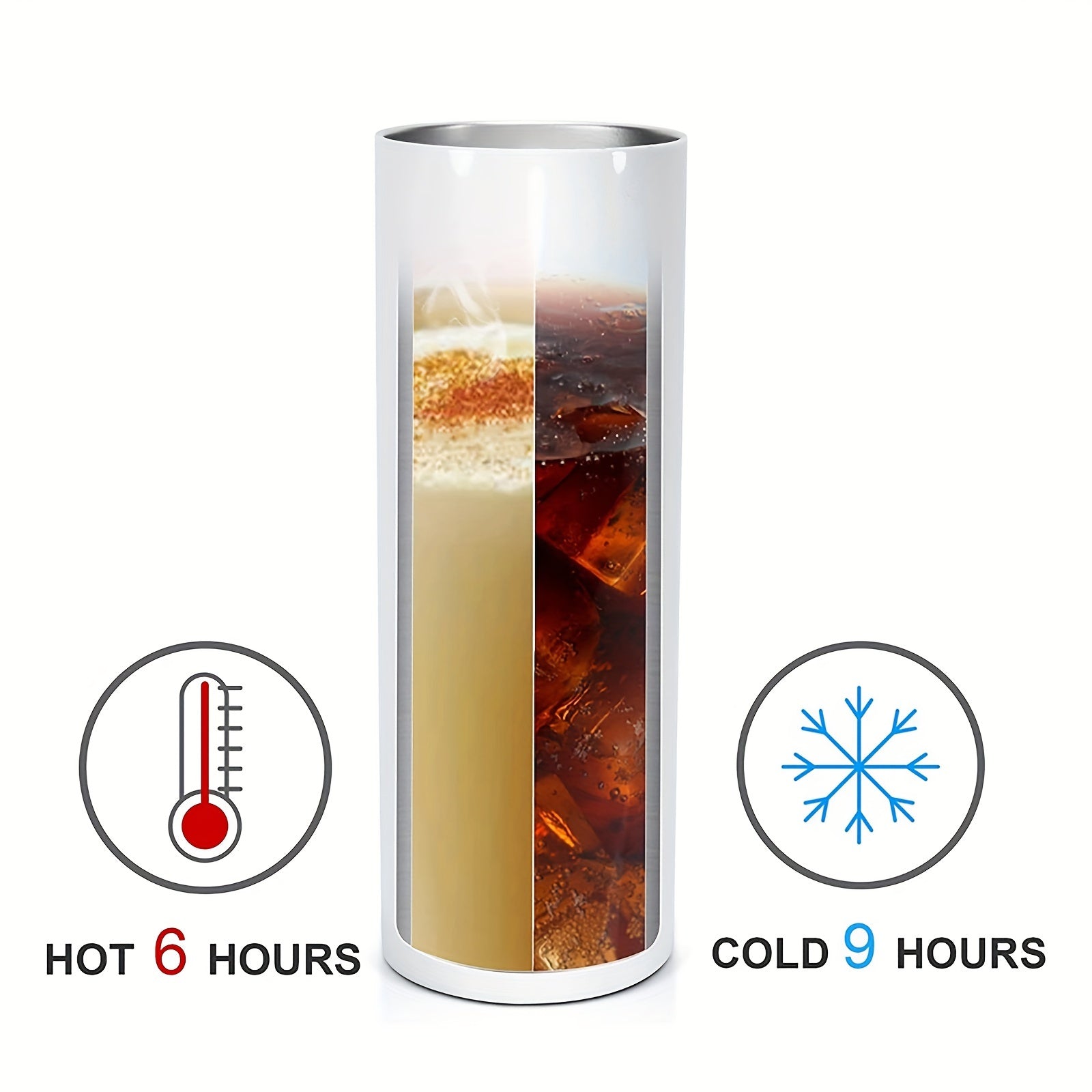 8-10pc Stainless Steel Cups with Sealed Water Push Cap and Plastic Straw Vacuum Insulated Gift