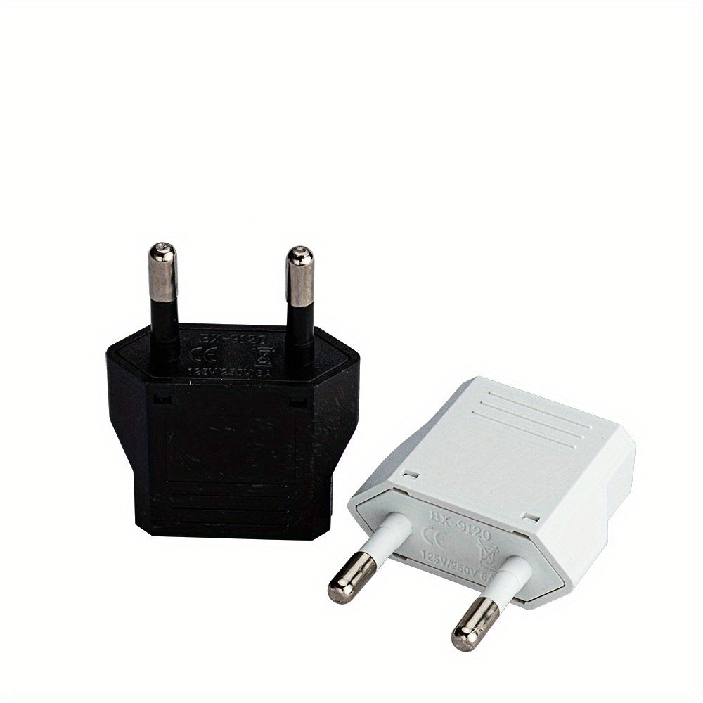 Enchufe estándar europeo a adaptador de viaje de media insulación de aleación de aluminio 9V-12V CA para Brasil, Italia, Suiza