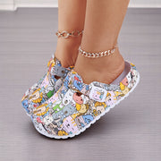 Women's Animal Print Indoor Slippers Lightweight Breathable Home Shoes