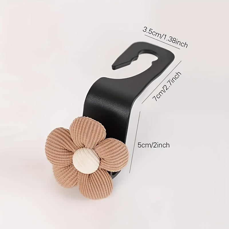 Car Seat Back Hook - Durable ABS Resin Hanger for Bags and Accessories