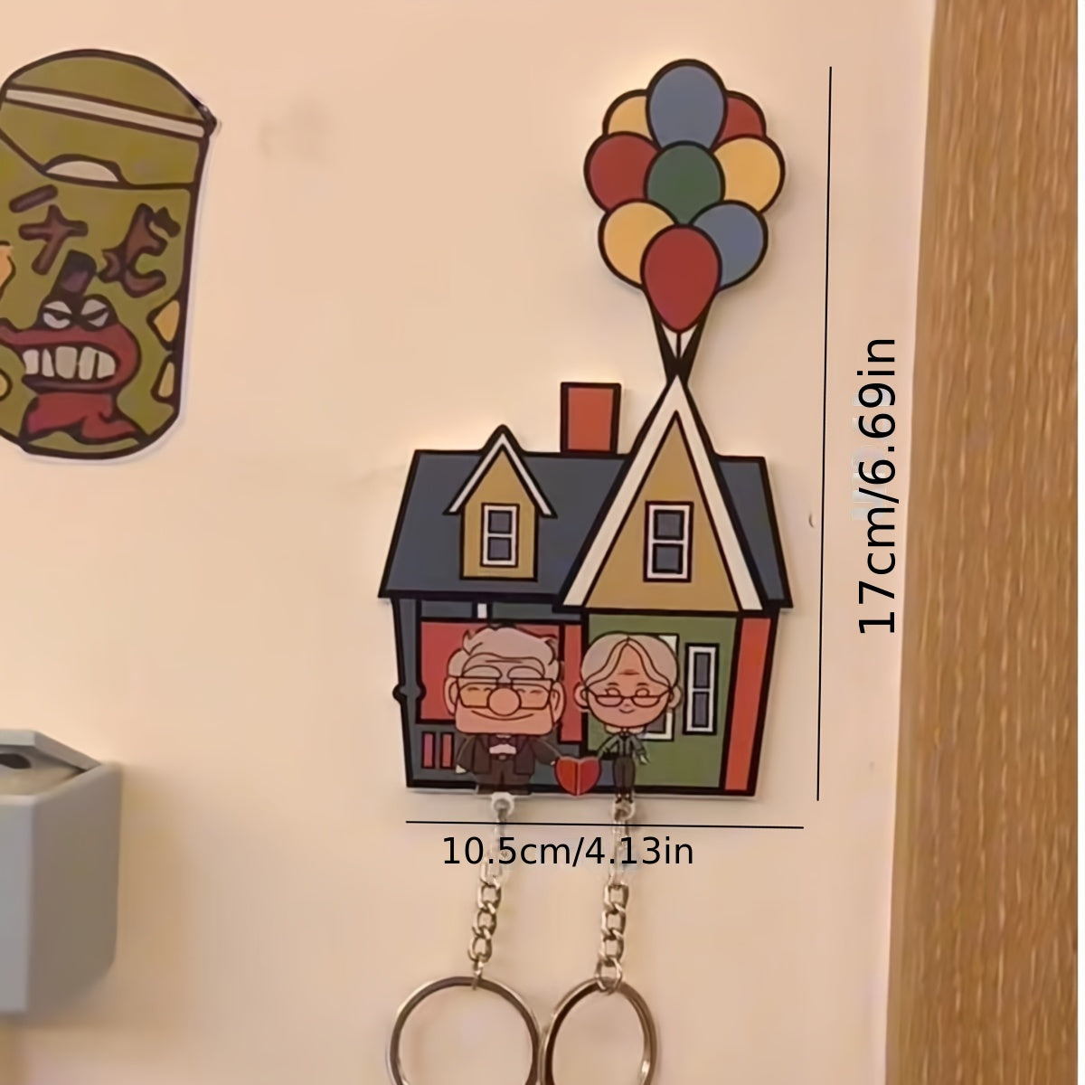 Romantic Couple Keychain Set Acrylic Anti-Scratch Wall Mount Wedding Valentine's Day Gift