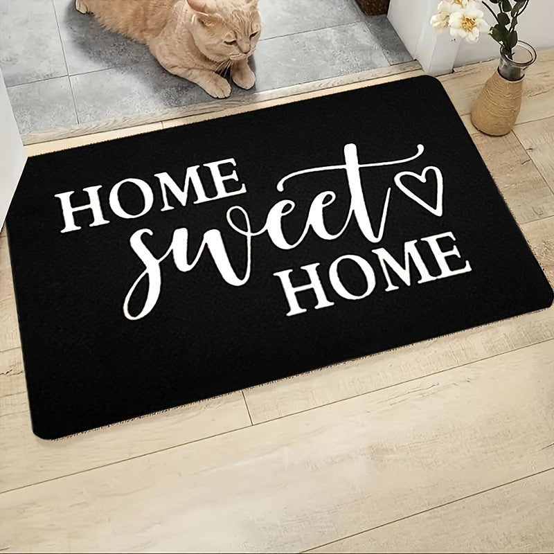 Home Sweet Home Doormat Non-Slip Waterproof Machine Washable Indoor Outdoor