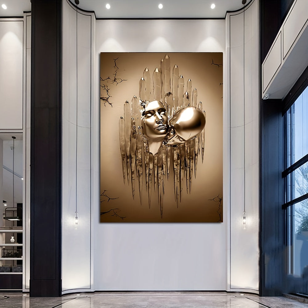 Abstract Canvas Wall Art of Love Couples Kissing 40x60cm or 50x75cm Home Decor