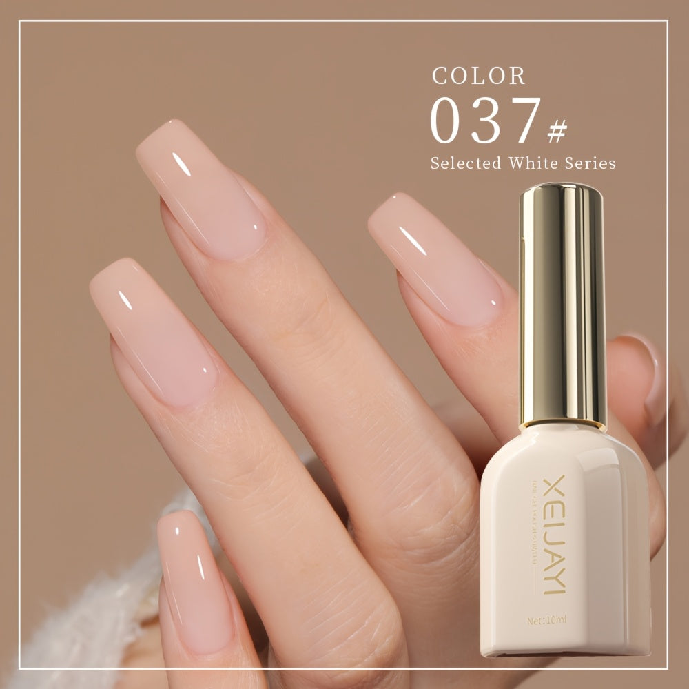 Women's Nail Polish Gel Set 8 Colors White Nude Long-lasting Durable