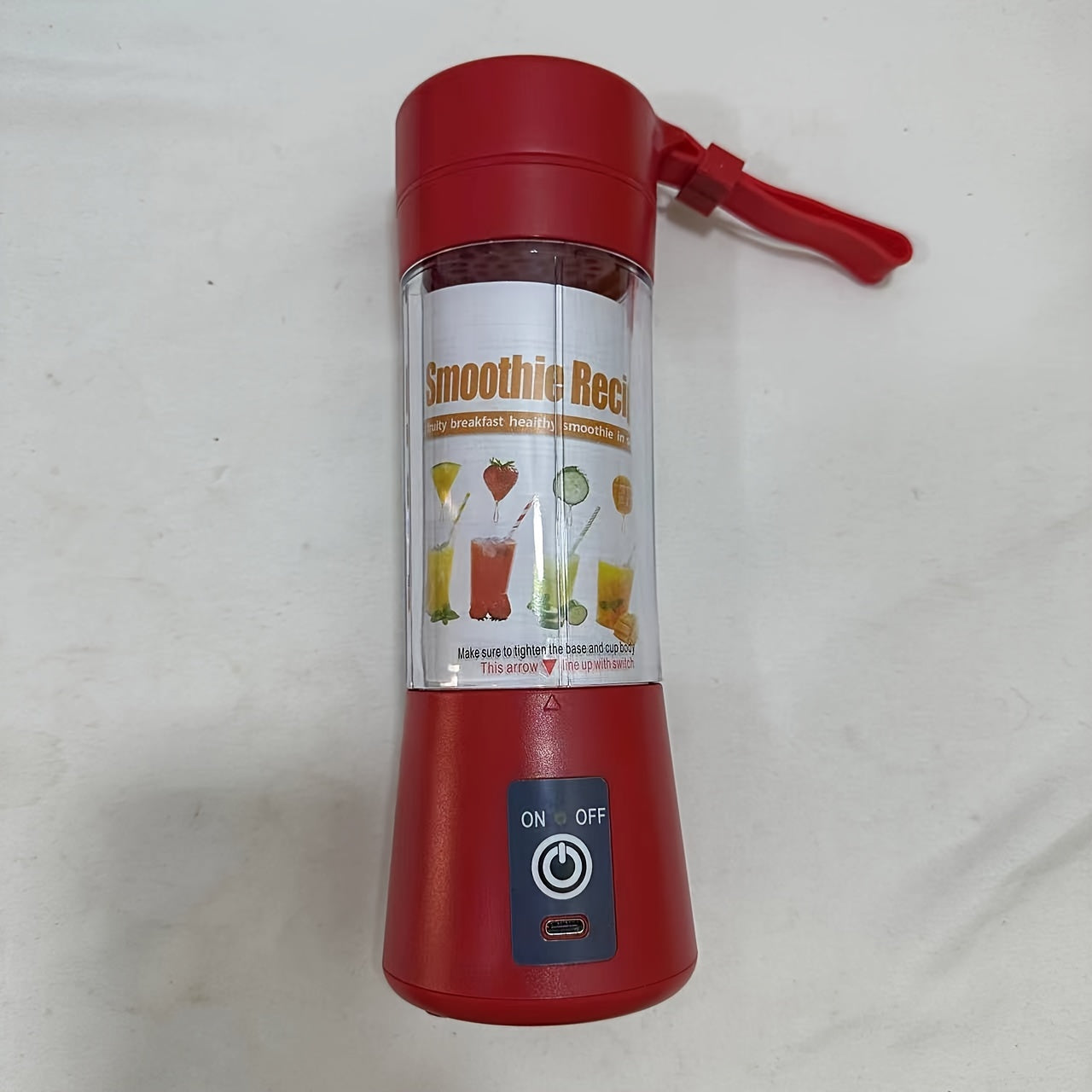 Portable 380ml Mini Blender USB Rechargeable Personal Shake Smoothie Ice Juicer