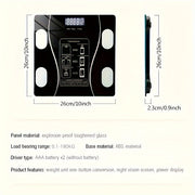 1/11pcs Smart Body Scale Wireless Function Battery Powered Suitable for Home Office Holiday Gifts