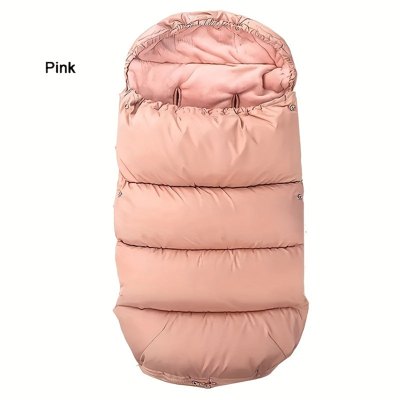 Cubierta impermeable para niños con cremallera para cochecitos Rosa y Negro