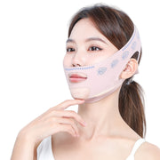 Face Lifting Mask with Facial Training Band for Skin Tightening and Face Slimming