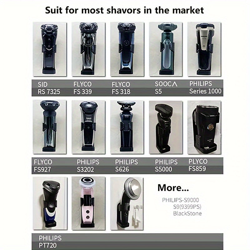 Держатель для электробритвы на стену, крючок для хранения в ванной, бесследное крепление, экономия пространства