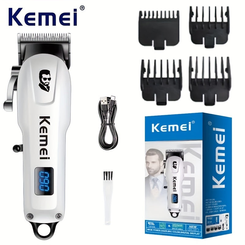 Cordless Hair Clipper for Men Rechargeable Lithium Battery LCD Display Barber Trimmer