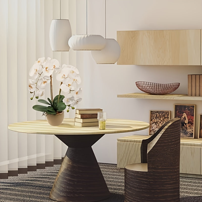 Flor artificial de orquídea blanca de 68.58 cm con tallo largo para decoración en jarrón o mesa