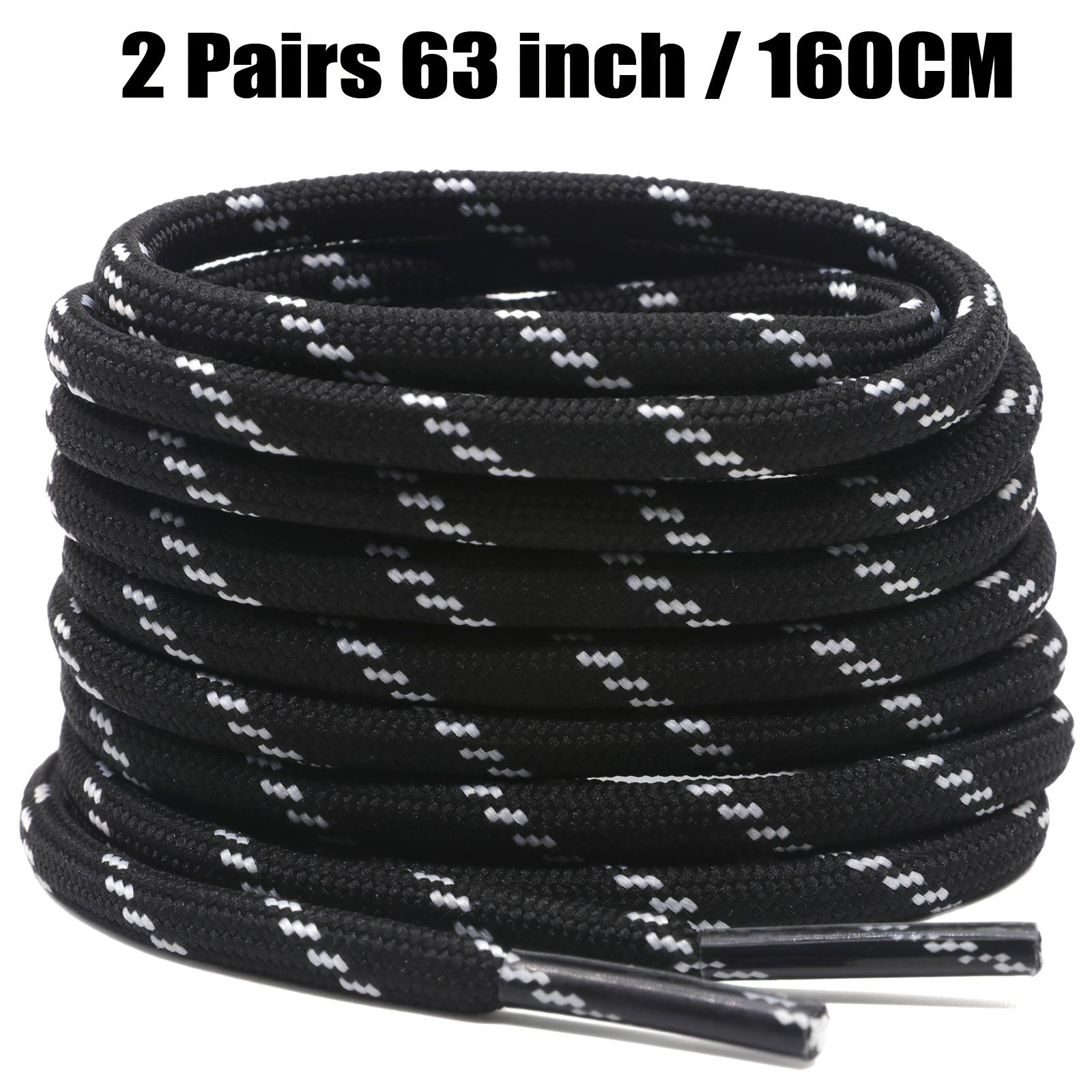 Unisex Thickened Round Climbing Shoe Laces for Hiking and Work Boots