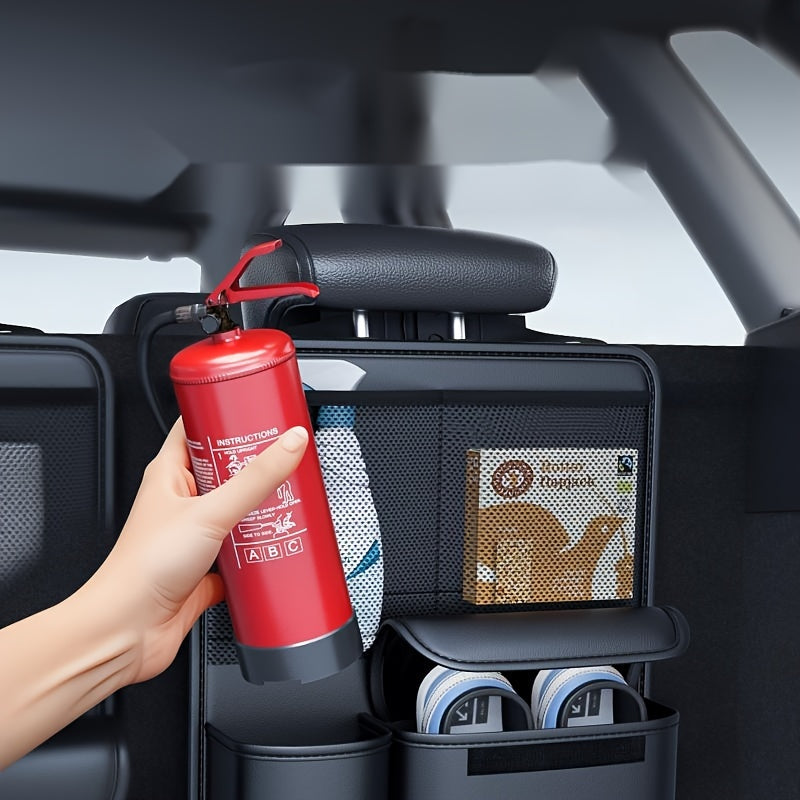 Car Trunk Storage Bag for Cars Durable Fabric Organizer with Large Capacity