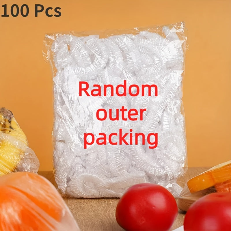 Disposable Food Wraps White Saran Wrap 100/300/500pcs Food Grade Plastic Bag for Kitchen and Picnic