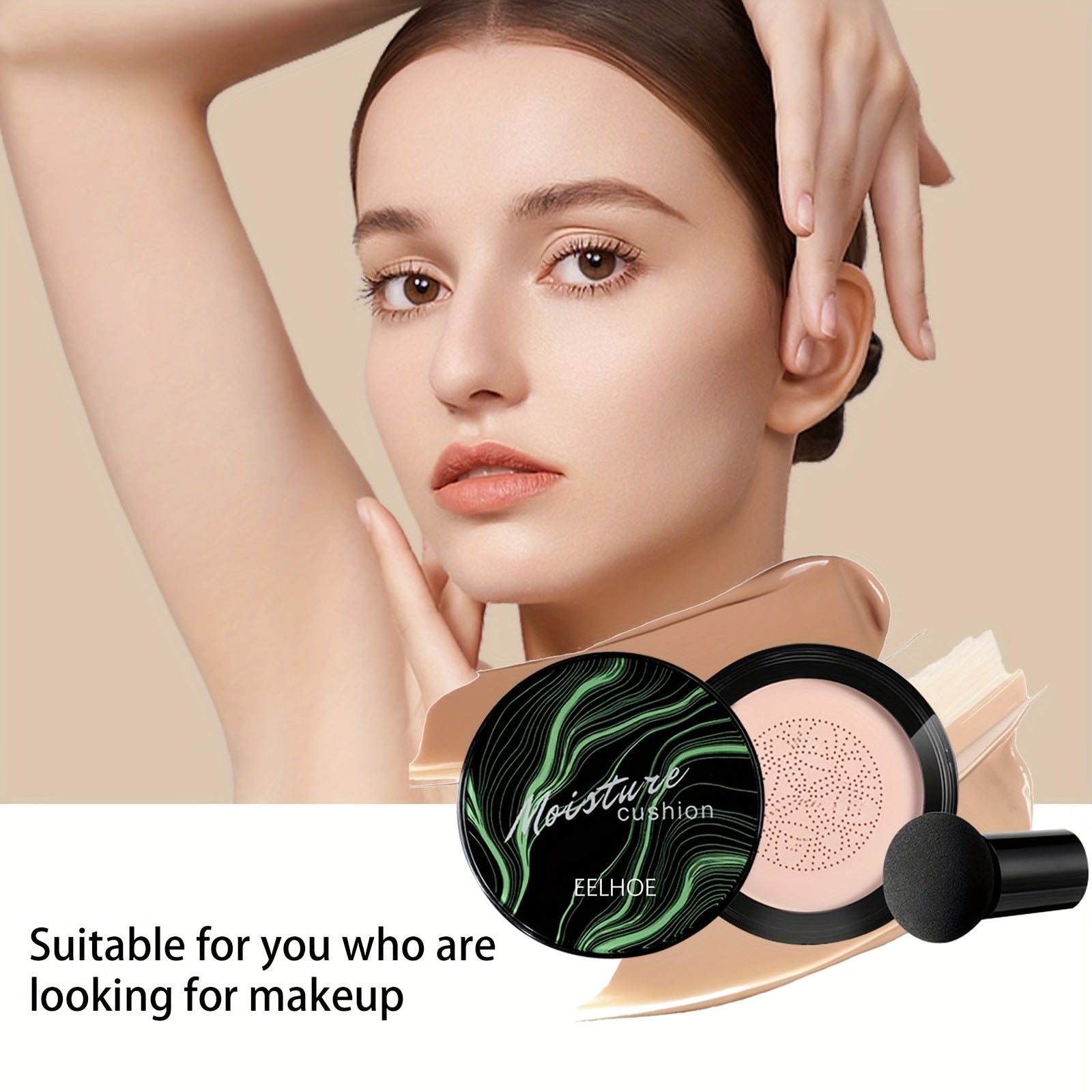 Women Moisturizing BB Cream Liquid Base Concealer Air Cushion Flawless