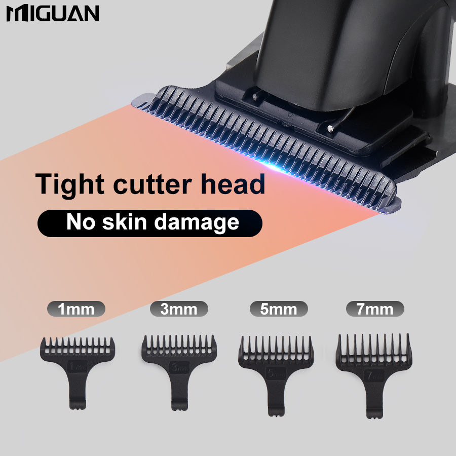 Cortapelos eléctrico con 4 peines limitadores, carga USB para corte de cabello masculino