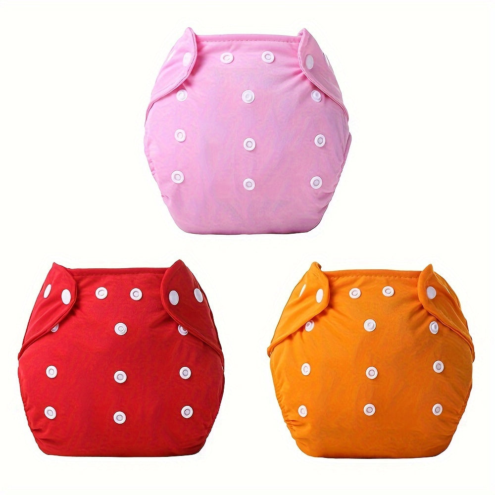 3 ta sozlanadigan bir rangli suv o'tkazmaydigan o'quv pampers to'plami - kichkintoylar uchun qulay mato tortish paypoqlari